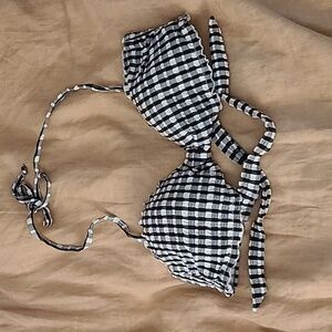 H&M Gingham Bikini Top